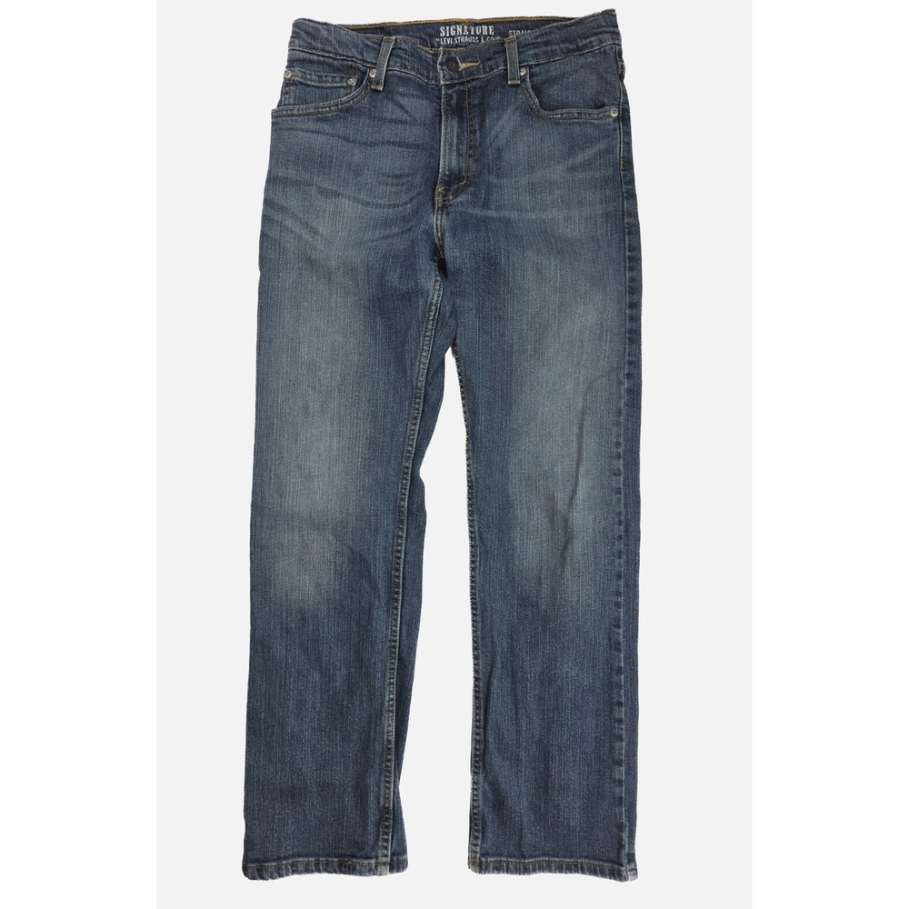 Levi's Signature Straight Fit Blue Denim Straight Leg Jeans Boy's Size 18R 28x29